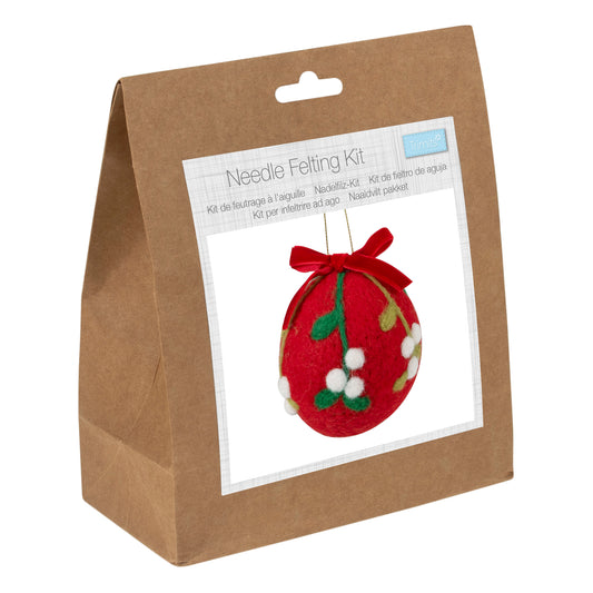 Needle Felting Kit: Christmas Bauble