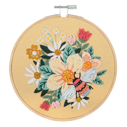 Embroidery Kit with Hoop: Buzzy Bee
