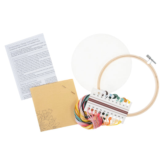 Embroidery Kit with Hoop: Buzzy Bee