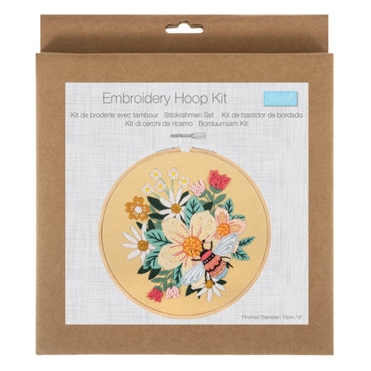 Embroidery Kit with Hoop: Buzzy Bee