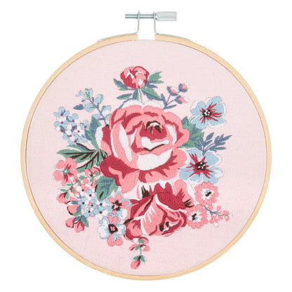 Embroidery Kit with Hoop: Rose Blossom
