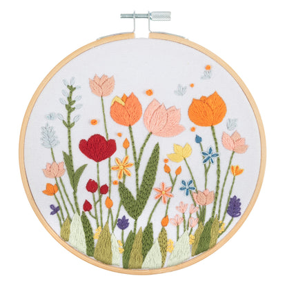 Embroidery Kit with Hoop: Bloom