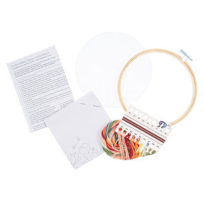 Embroidery Kit with Hoop: Bloom