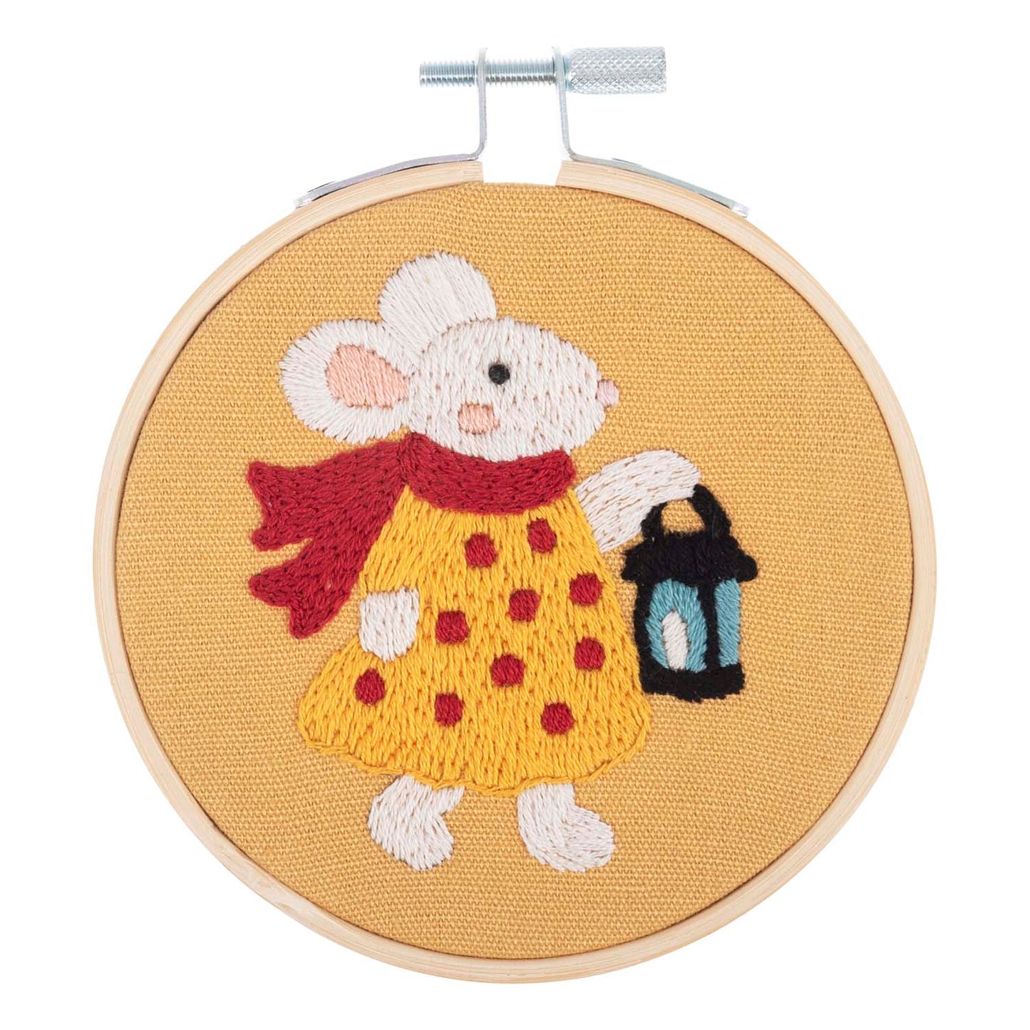 Mini Embroidery Kit with Hoop: Miss Mouse