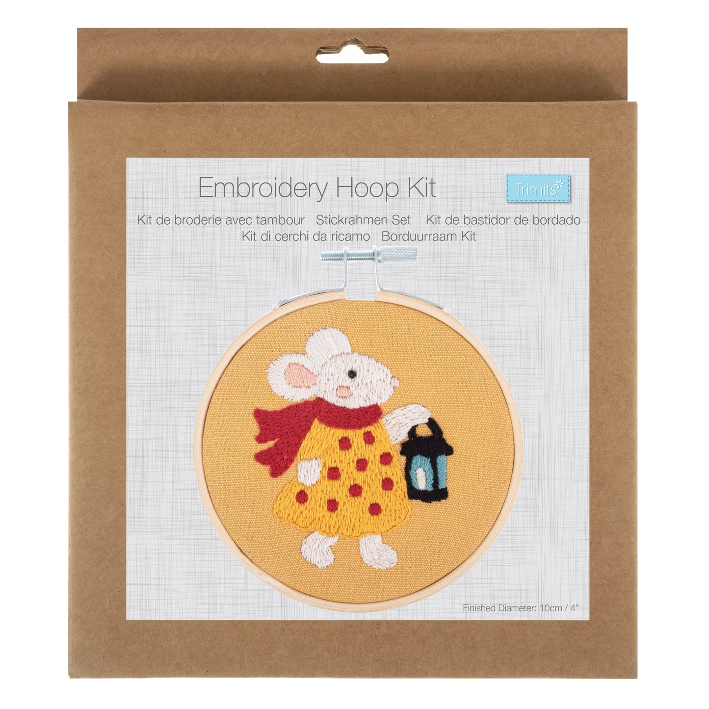 Mini Embroidery Kit with Hoop: Miss Mouse