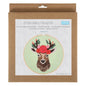 Embroidery Kit with Hoop: Floral Deer