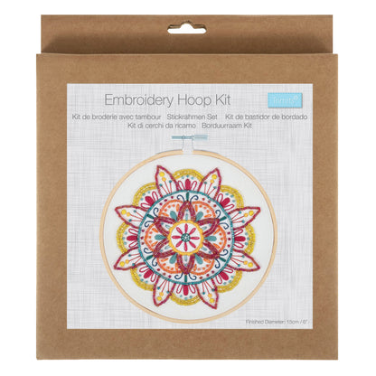 Embroidery Kit with Hoop: Beaded Mandala