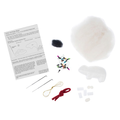 Needle Felting Kit: Polar Bear