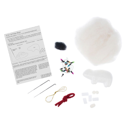 Needle Felting Kit: Polar Bear