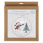 Embroidery Kit with Hoop: Snowman