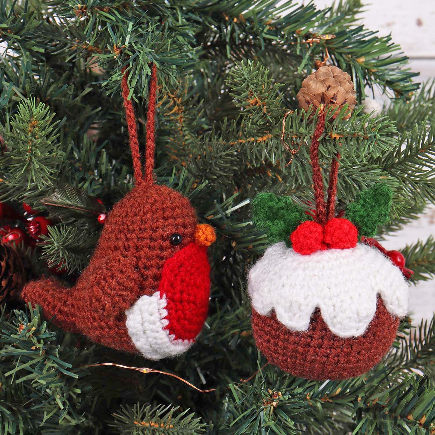 Amigurumi: Christmas: Robin & Pudding