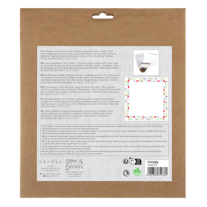 Embroidery Tablecloth Kit: Toadstools