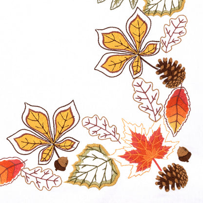 Embroidery Tablecloth Kit: Autumn Leaves
