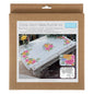 Printed Cross Stitch Table Runner Kit: Floral Bouquet