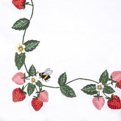 Embroidery Table Runner Kit: Strawberries