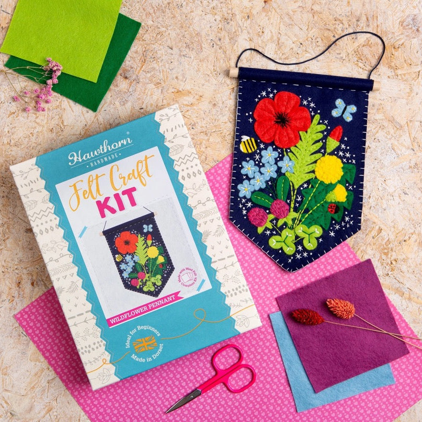Wildflower Pennant Felt Craft Kit