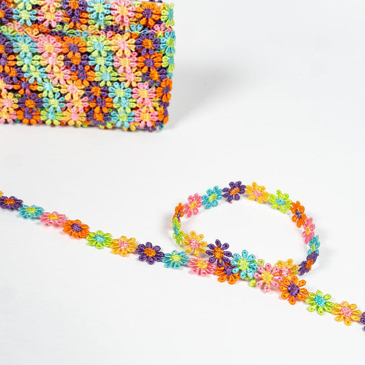 Multi Coloured Daisy Trim