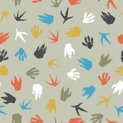 Totally Roarsome Footprints - Flannel