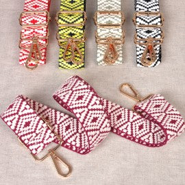 Jacquard Shoulder Strap: Green