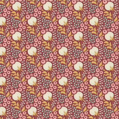 Cotton Field - Maroon