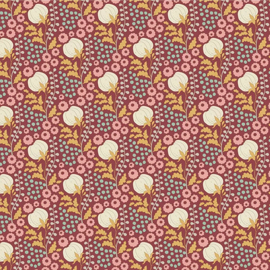 Cotton Field - Maroon